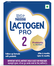 Nestle Lactogen Pro 2 Powder, Follow-Up Formula With Probiotic, After 6 Months Up To 12 Months, Bag-In-Box Pack - 400 g