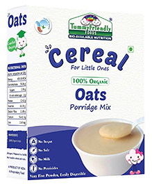 Organic Oats Porridge for Babies 6-24 Months - USDA Organic, No Added Preservatives, Sugar-Free - 200g