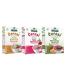 Stage 2 Organic Sprouted Porridge Mix Trio, 200g Each  Nutrient-Rich, No Preservatives, Non-GMO for 8-24 Months