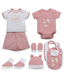 My Milestones&nbsp;Infant Essentials Gift Set SS Peach - 8 Pieces