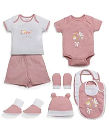 My Milestones&nbsp;Infant Essentials Gift Set SS Peach - 8 Pieces