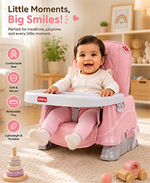Babyhug Booster Chair with Cushion - Pink