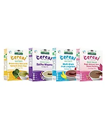 Organic Stage 3 Sprouted Porridge Mix Combo (8-24mos) - TummyFriendly Foods 4-Pack, 200g Each