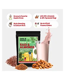 Tots & Moms Ragi & Almond Drink Mix with Jaggery - 200 gm
