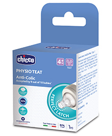 Chicco Physio Teat Anti Colic Fast Flow 4+ Months - 1 Pc