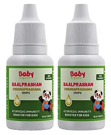 BabyOrgano BaalPrashan Swarnaprashan Immunity Booster Drops Pack of 2 - 15 ml Each