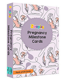 Zooplay India Pregnancy Milestones Flashcards Pack of 24 - Multicolor