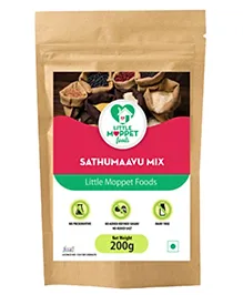 Organic Little Moppet Sathumaavu Health Mix 200g - Homemade Baby Food for Weight Gain, 6-12 Months