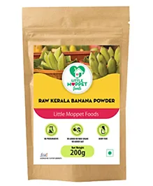 Organic Kerala Banana Baby Powder by Little Moppet Foods - Homemade, Doctor-Formulated 200g for 6-12M