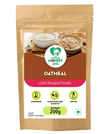 Organic Oatmeal for Babies 6-12 Months - High Fiber, Vitamin-Rich, Gluten-Free Little Moppet Foods - 200g