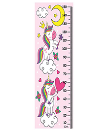 WENS Unicorn Wall Height Chart - Pink