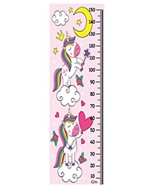 WENS Unicorn Wall Height Chart - Pink
