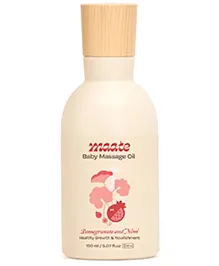 MAATE Baby Massage Oil 150ml | Massage Oil for Newborn Baby & Kids | Enrich with Brahmi, Noni & Pomegranate Seed Oil | Light & Non-Sticky | Baby Massage Oil 0-12yr | Gentle Baby's Skin | Cruelty-Free